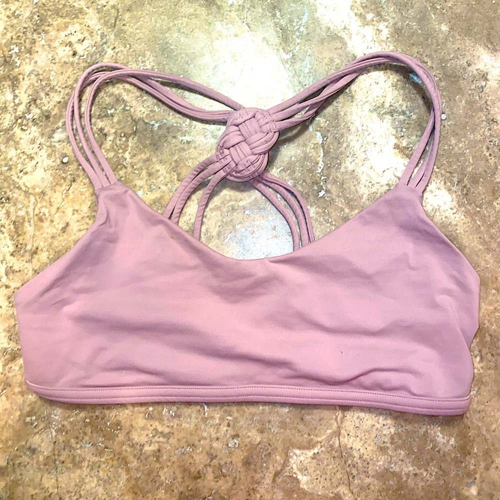 Lululemon Free to Be Wild grey Lavender sports bra size 4